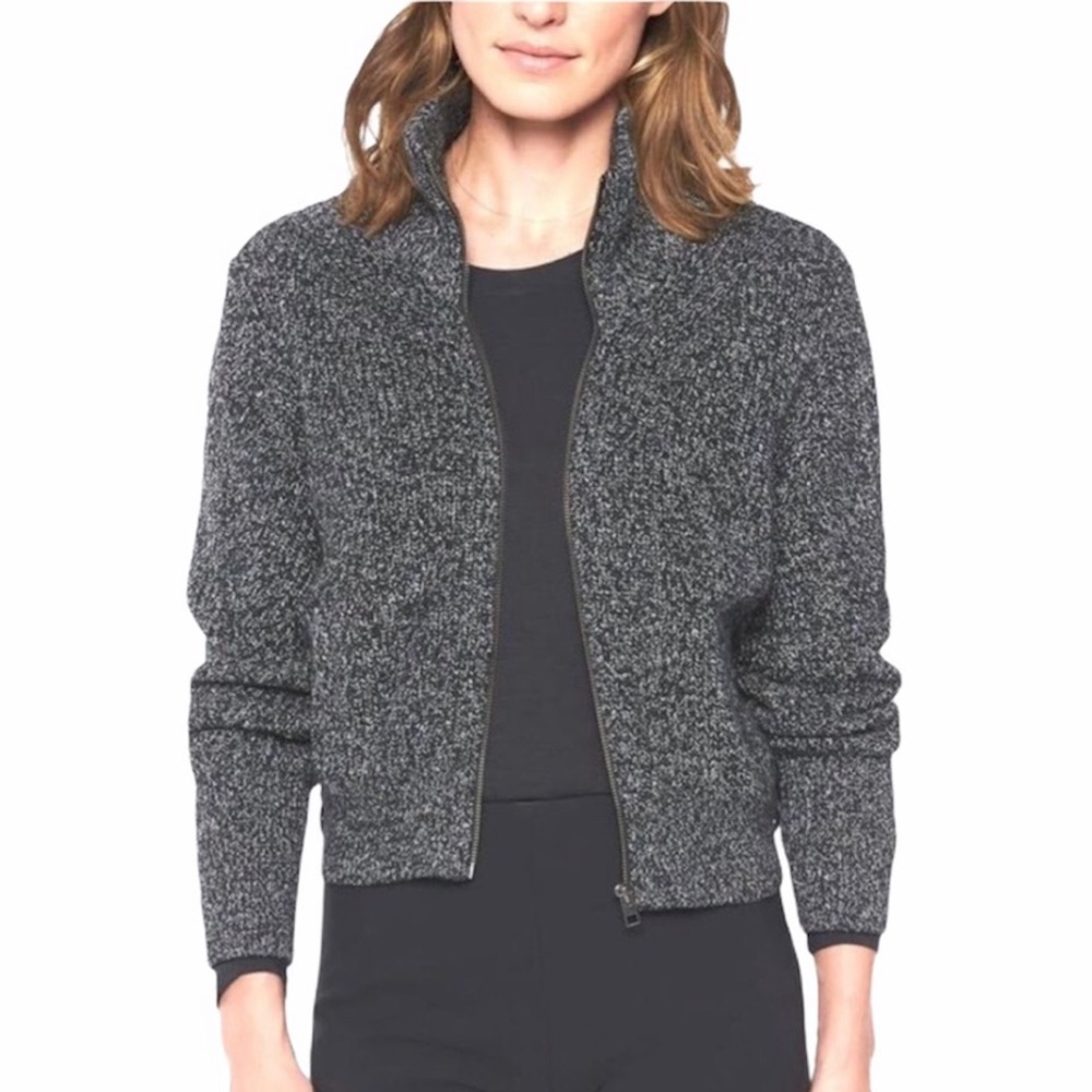Athleta Knit Bomber Jacket